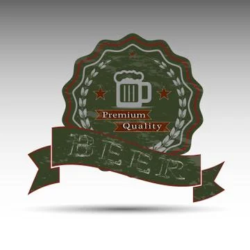 The dark Beer symbol Stock Illustration