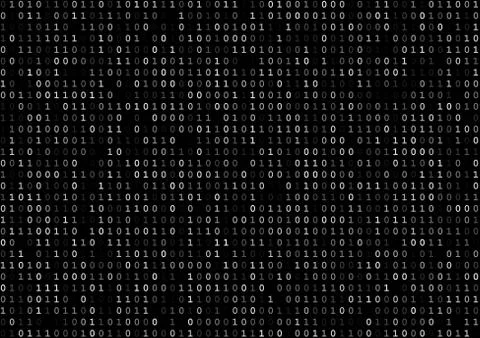 Dark binary code イラスト素材