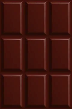 Dark bitter chocolate seamless pattern Illustrazione stock