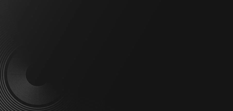 Dark black abstract background with concentric circular ripple wave pattern in Stock Illustration