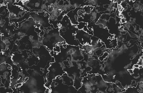 Dark black and white marble stone texture with abstract cracked veins. Stock Illustration