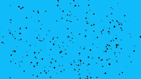 Dark black ash , pollution particles blowing in the wind. 3d animation Stock Footage 154981849