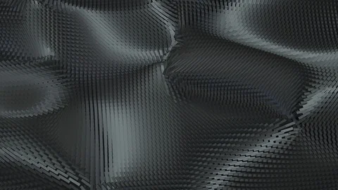 Dark Black Background Pattern of Mesh Threading Mysterious Texture Moving Video stock 122249333