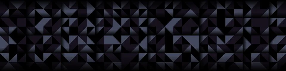 Dark black background from triangles pattern. Modern dark abstract vector  Stock Illustration