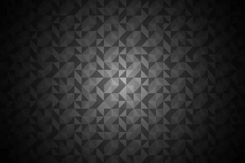 Dark black background from triangles pattern. Modern dark abstract vector  イラスト素材