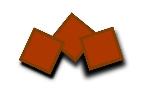 Dark black chocolate bar block cocoa sweet food dessert sugar candy brown milk Stock Illustration
