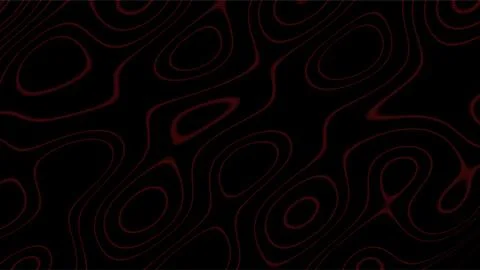 Dark Black Friday Background with Subtle Red Topographic Contour Lines. Stock Illustration
