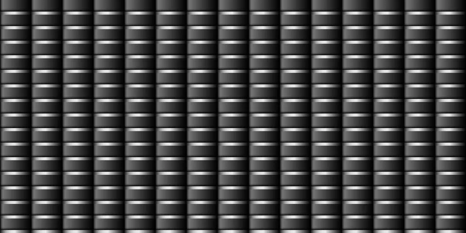 Dark black Geometric grid background. Modern dark abstract vector texture. Stock Illustration