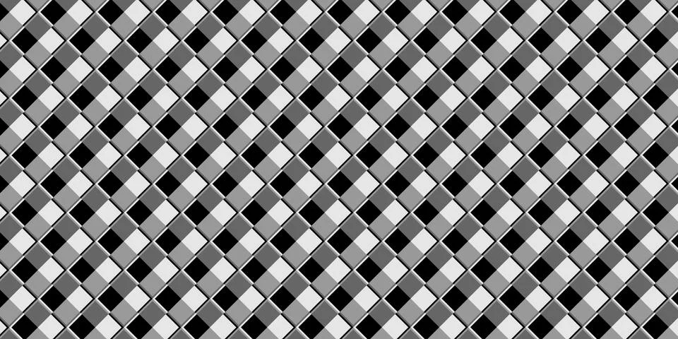 Dark black Geometric grid background. Modern dark abstract vector texture. Stock Illustration