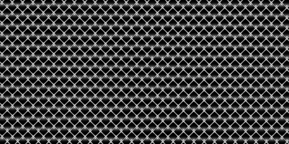 Dark black geometric grid background. Modern dark abstract vector texture Illustrazione stock