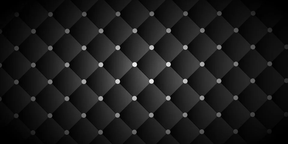 Dark black geometric grid background. Modern dark abstract vector texture. Stock Illustration