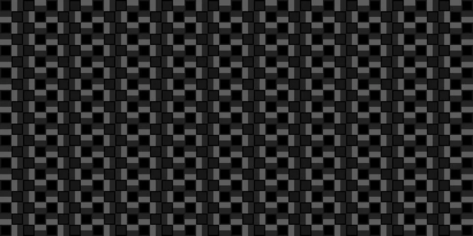 Dark black geometric grid background. Modern dark abstract vector texture. Stock Illustration