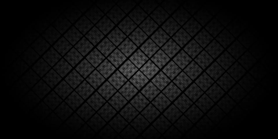 Dark black geometric grid background Modern dark abstract texture Stock Photos