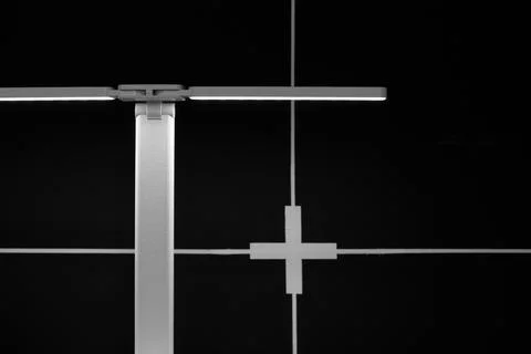 Dark black geometric pattern interior square shape background square shape wi 库存照片