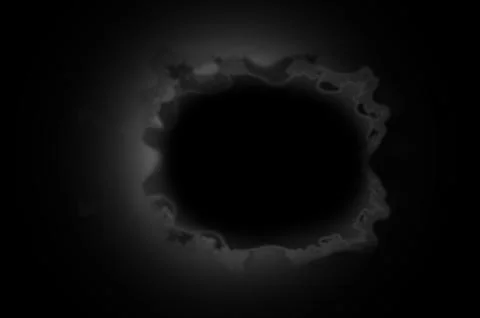 Dark black hole Stock Illustration