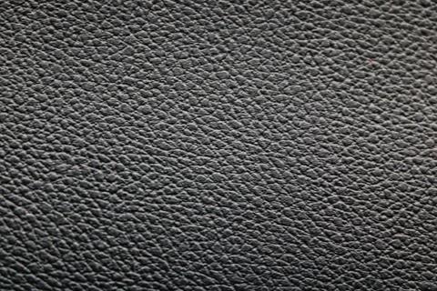Dark black leather texture background surface. Background Stock Photos