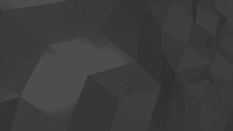 Dark black low poly abstract shapes pattern Stock Footage 169575836