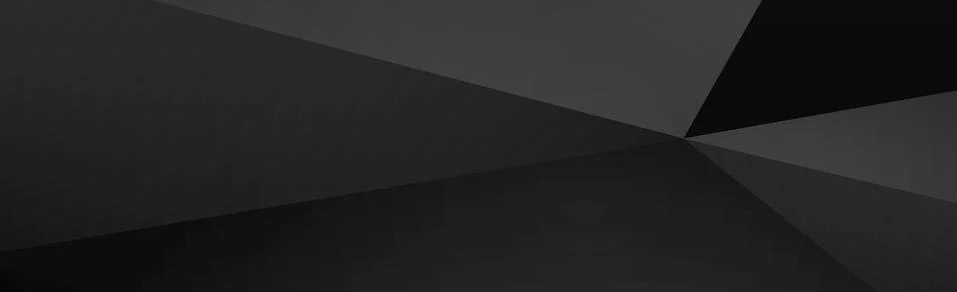Dark black panoramic background with broken lines Stock Illustration