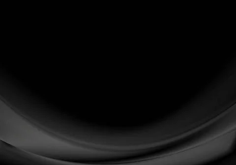 Dark black smooth waves background Dark black smooth waves background. Vec... Foto stock