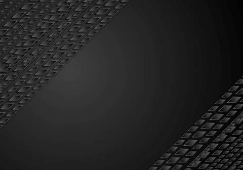 Dark black tech geometric background Dark black tech geometric background ... Stock Photos