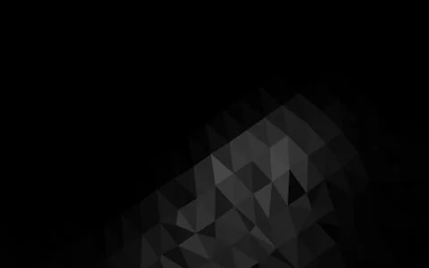 Dark Black vector abstract mosaic pattern. 스톡 일러스트