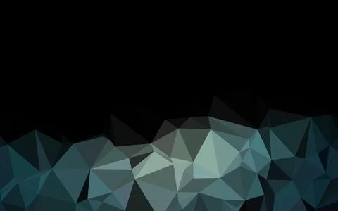 Dark Black vector abstract mosaic pattern. Ilustración de archivo