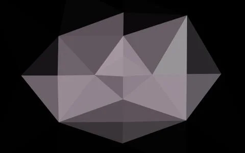 Dark Black vector abstract polygonal cover. イラスト素材