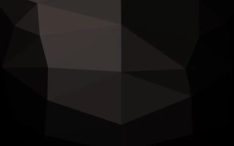 Dark Black vector abstract polygonal texture. Illustration