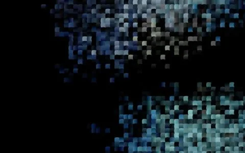 Dark Black vector backdrop with rectangles, squares. Illustrazione stock