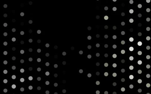Dark Black vector background with bubbles. Illustrazione stock