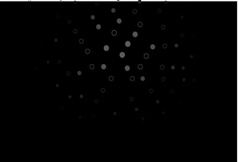 Dark Black vector background with bubbles. Stock Illustration