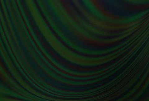 Dark Black vector background with liquid shapes. Stock Illustration