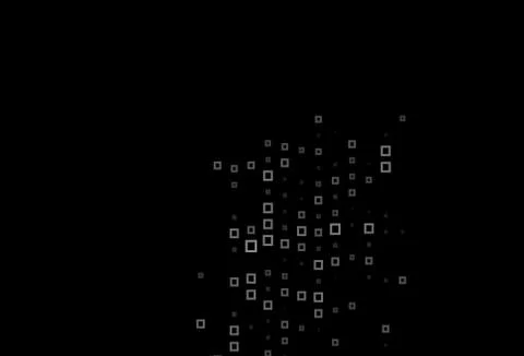 Dark Black vector background with rectangles. Stock Illustration