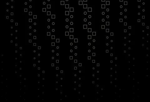 Dark Black vector background with rectangles. Stock Illustration