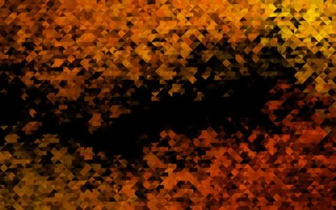 Dark Black vector background with triangles. Stock Illustration