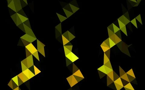 Dark Black vector blurry triangle pattern. Illustrazione stock