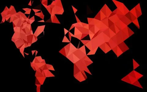 Dark Black vector blurry triangle pattern. Illustrazione stock