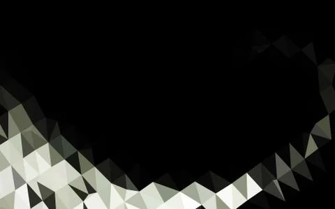 Dark Black vector blurry triangle template. Stock Illustration
