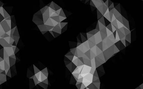 Dark Black vector blurry triangle pattern. Stock Illustration