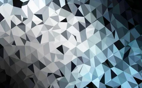 Dark Black vector blurry triangle pattern. Stock Illustration