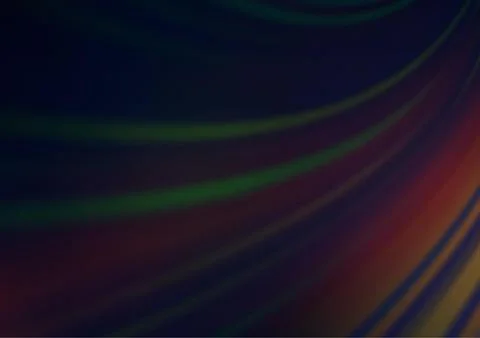 Dark Black vector bokeh and colorful pattern. Illustrazione stock