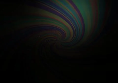 Dark Black vector bokeh and colorful pattern. Stock Illustration