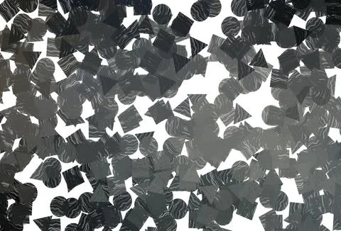 Dark  black vector layout with circles, lines, rectangles. 库存插图