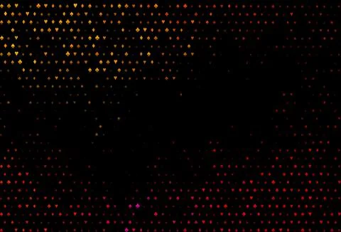 Dark black vector layout with elements of cards. Illustrazione stock