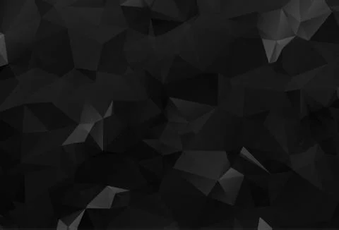 Dark Black vector low poly pattern. Geometric illustration in Origami style w Illustrazione stock