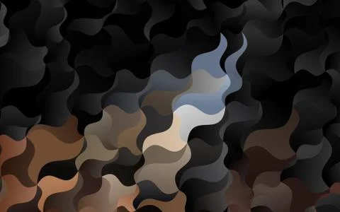 Dark Black vector pattern with bubble shapes. 스톡 일러스트