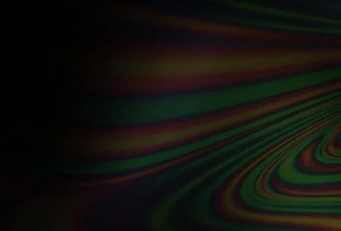 Dark Black vector pattern with bubble shapes. Stock Illustration