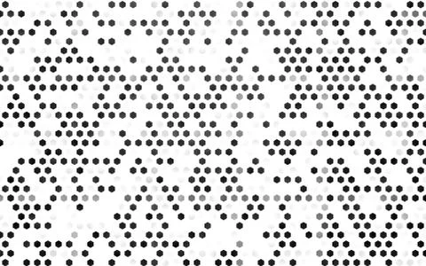 Dark Black vector pattern with colorful hexagons. Stock Illustration