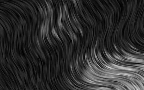 Dark Black vector pattern with lava shapes. Stock Illustration