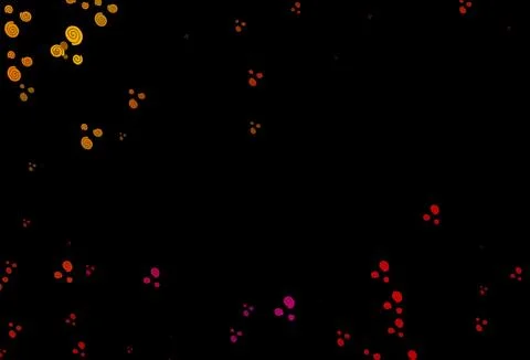 Dark Black vector pattern with liquid shapes. Illustrazione stock